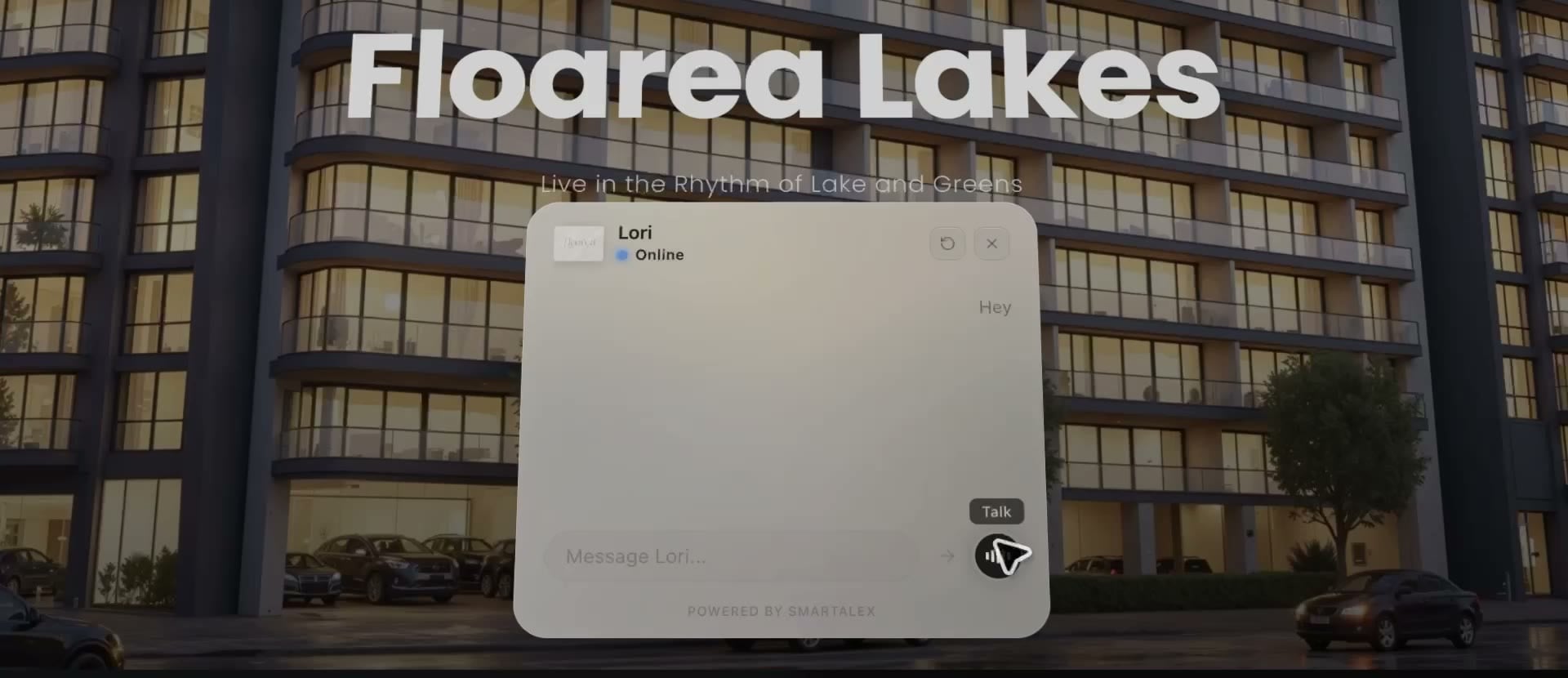 A development website built on SmartAlex Launchpad, with its AI concierge